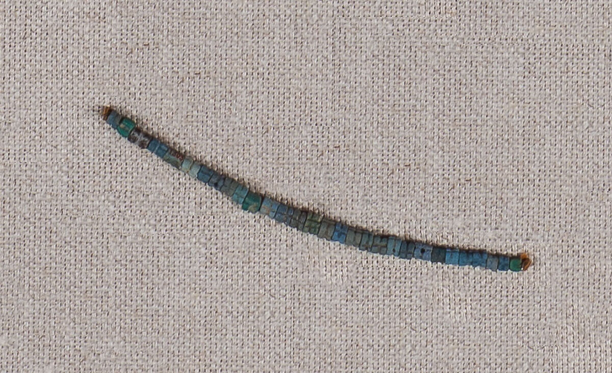 String of beads from girdle, Blue paste 