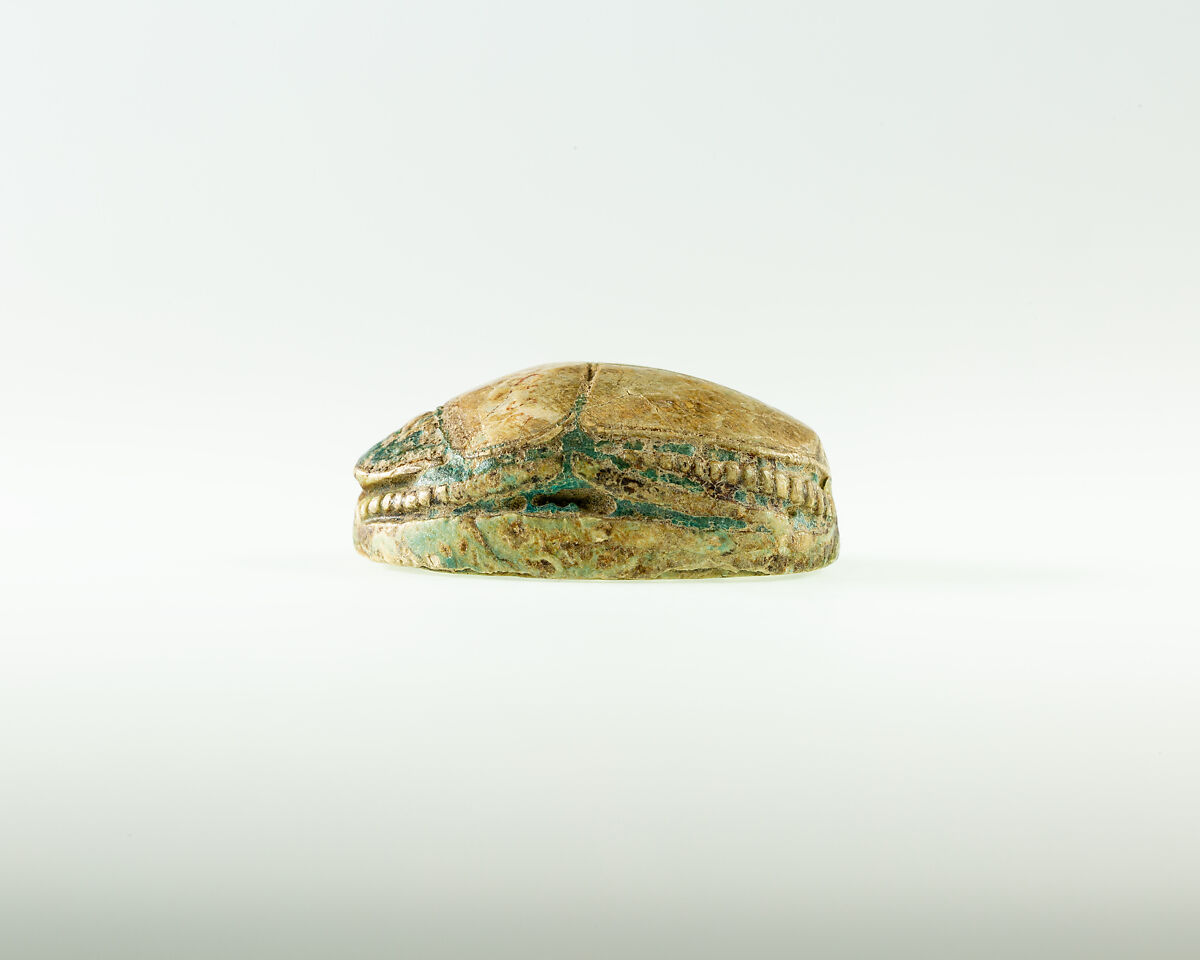 Scarab of Princess Redenptah, Green glazed steatite