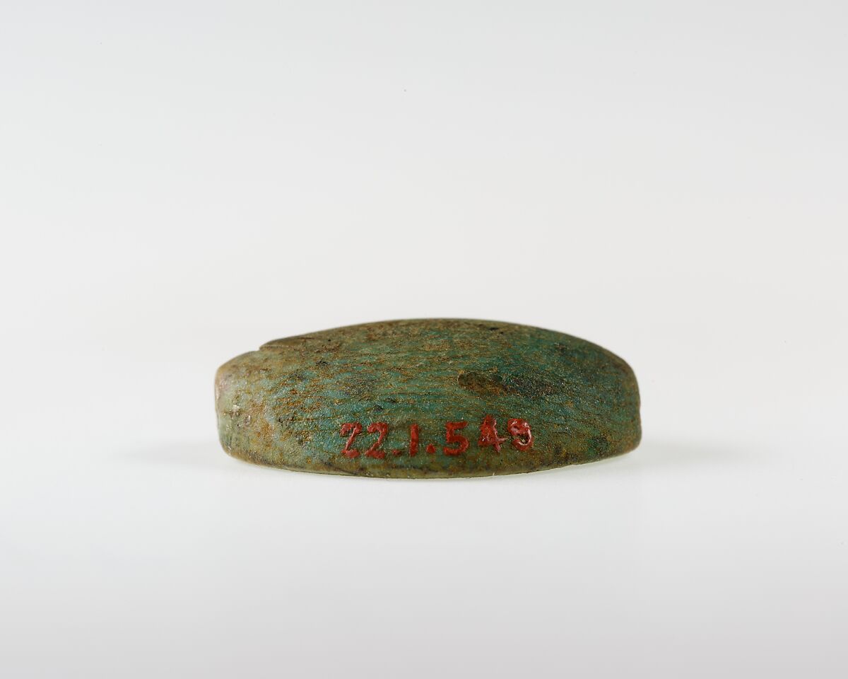 Scarab, Green glazed steatite