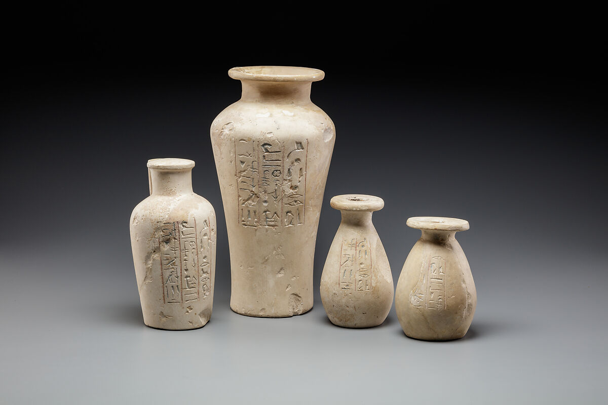 Dummy Jar Inscribed for Sennefer and Senetnay, Limestone