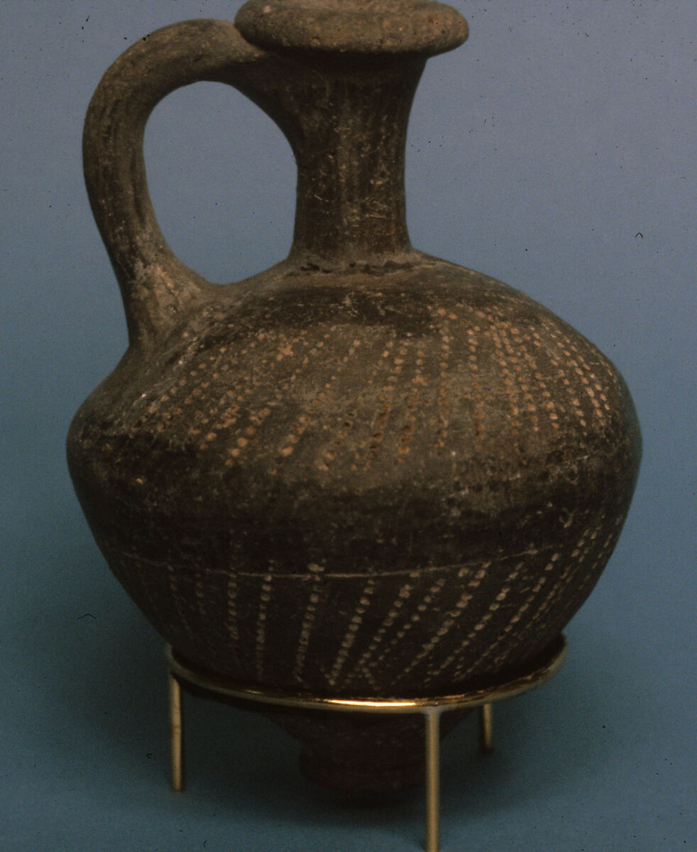 Tell el-Yahudiya-ware juglet, pottery; Tell el-Yahudiyeh ware 