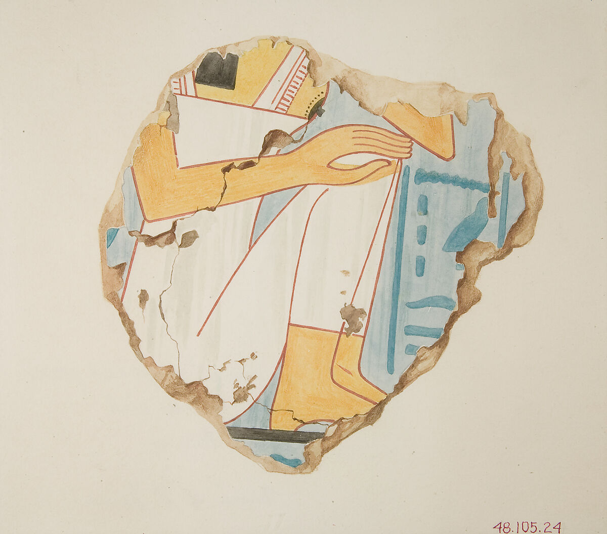 Seated Woman, Nina de Garis Davies (1881–1965), Tempera on paper 