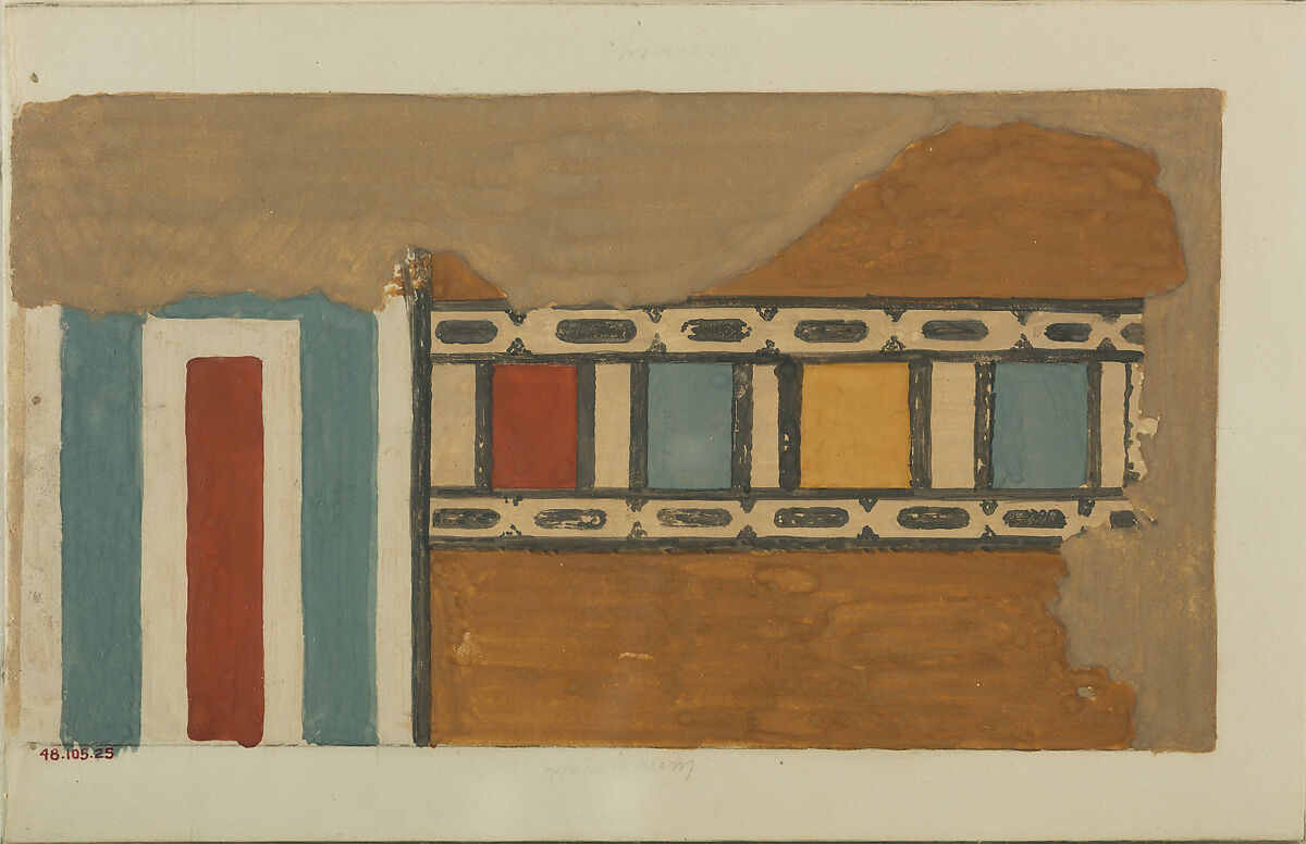 Facsimile, Winlock's Tomb 5, Unknown Copyist, Tempera on paper 