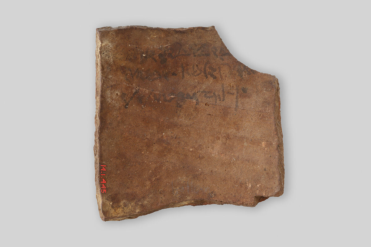 Ostracon, Pottery, ink
