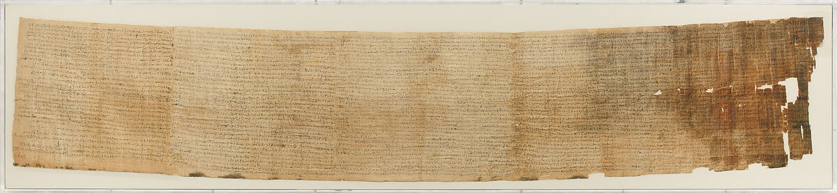 Religious text of Tanaweruow, daughter of Hartophnakhthes and Tatita, Papyrus, ink 