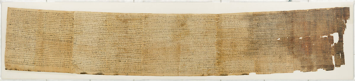 Religious text of Tanaweruow, daughter of Hartophnakhthes and Tatita, Papyrus, ink