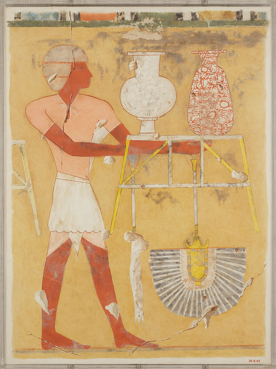 Man Bringing New Year's Gifts, Hugh R. Hopgood, Tempera on paper