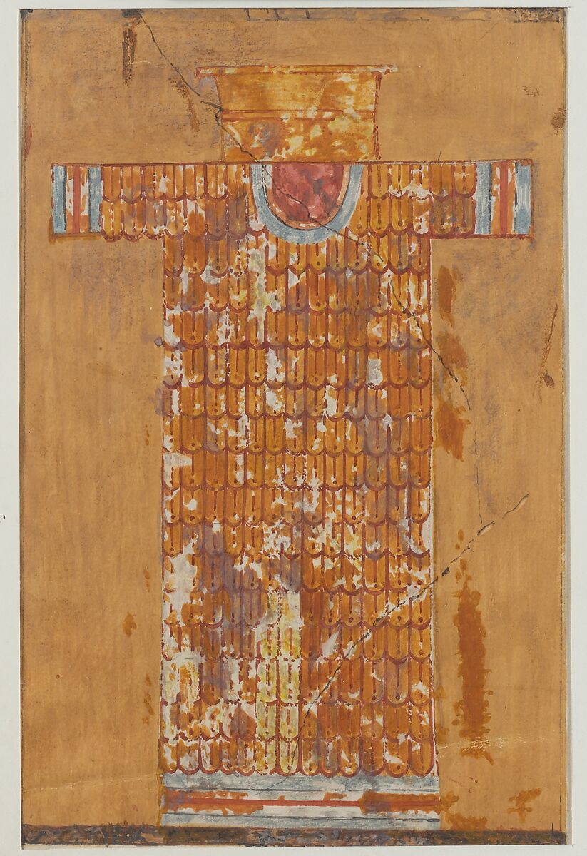 New Year Gifts: Items of Warfare, Norman de Garis Davies (1865–1941), Tempera on paper