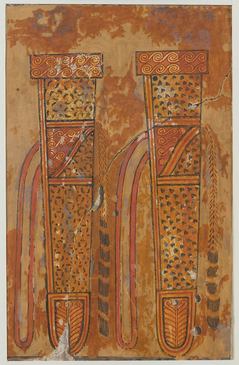 New Year Gifts: Items of Warfare, Norman de Garis Davies (1865–1941), Tempera on paper