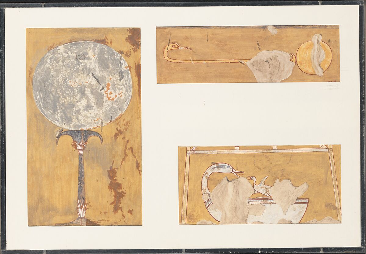 New Year Gift: Mirror, Norman de Garis Davies (1865–1941), Tempera on paper