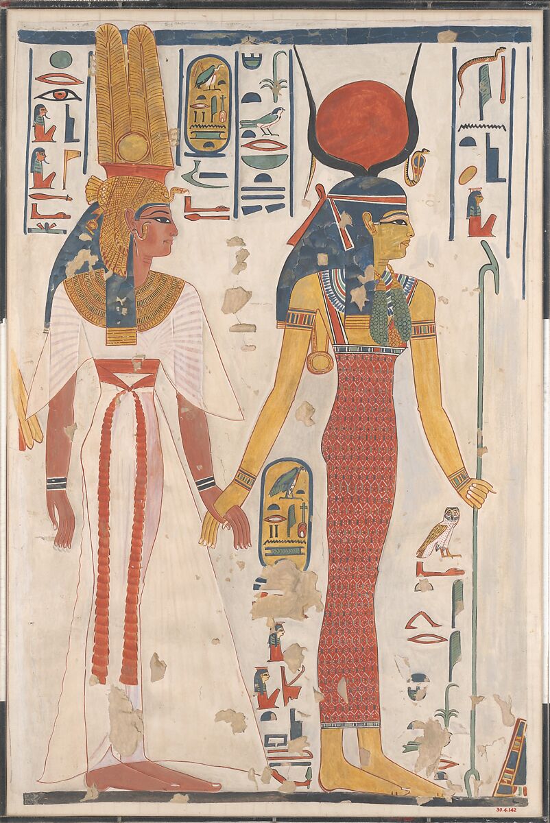 Queen Nefertari being led by Isis, Charles K. Wilkinson, Facsimile by Charles K. Wilkinson
Tempera on paper 