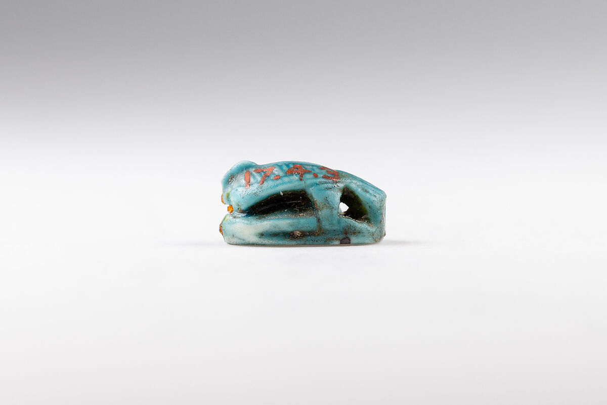Duck-shaped Seal with the Name of Thutmose III, Glazed steatite