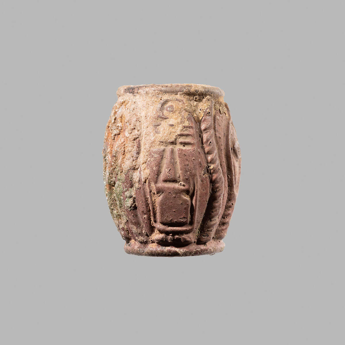 Bead with Cartouche of Shebitqo, Faience