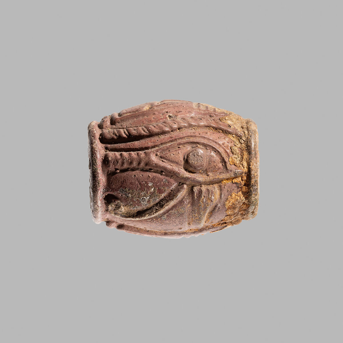 Bead with Cartouche of Shebitqo, Faience
