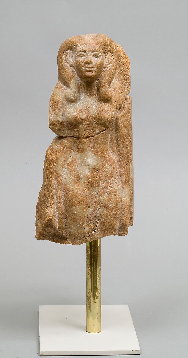 Female figure from a group statue, Quartzite 