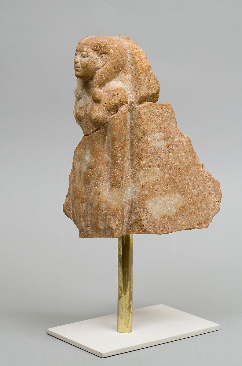 Female figure from a group statue, Quartzite