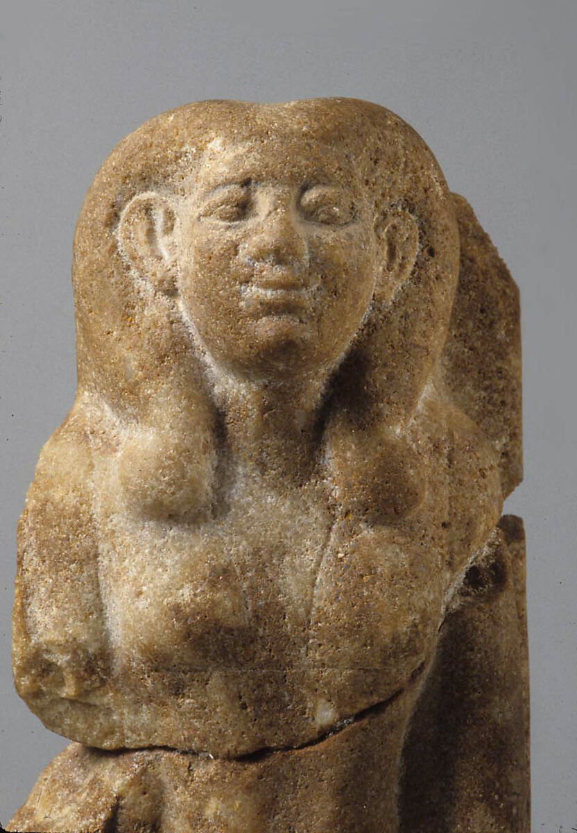 Female figure from a group statue, Quartzite