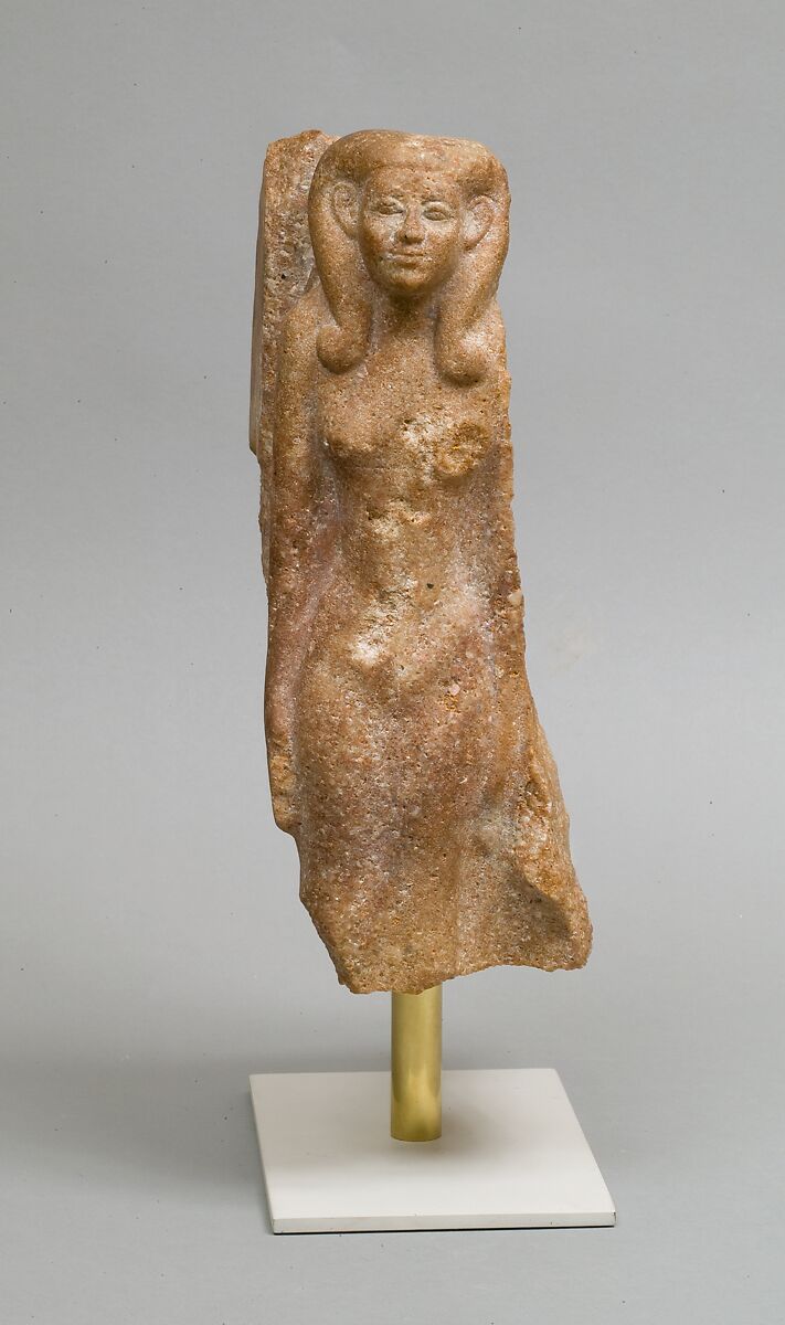 Female figure from a group statue, Quartzite 