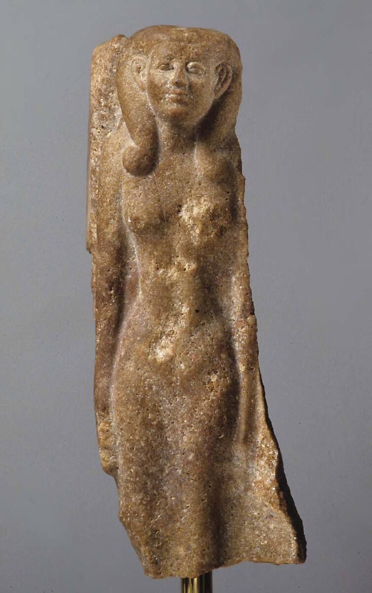 Female figure from a group statue, Quartzite