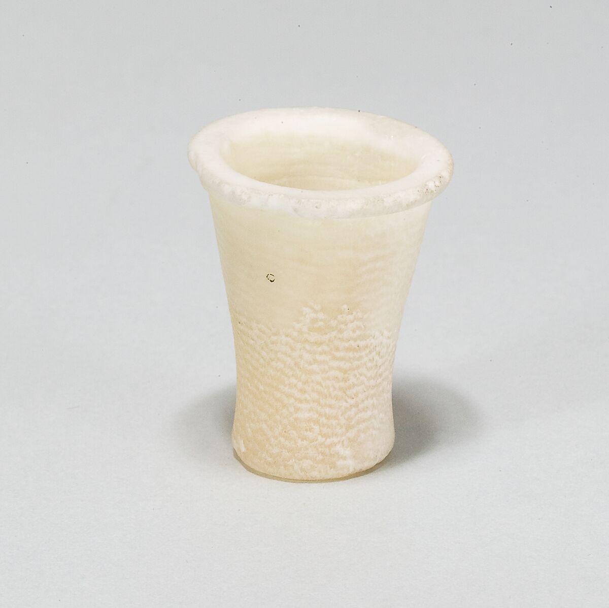 Ointment jar, Travertine (Egyptian alabaster) 