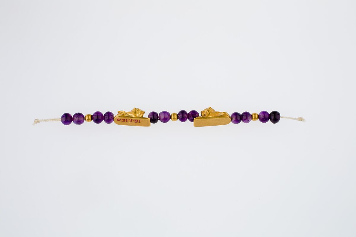 Lion Bracelet of Sithathoryunet, Gold, amethyst