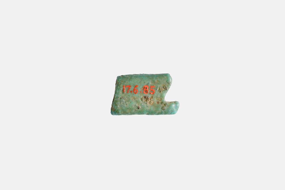 Bead, broken, Faience