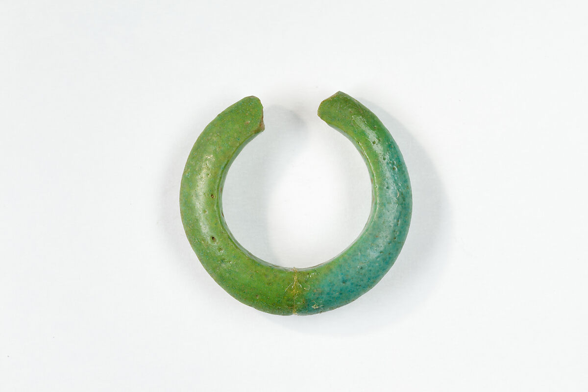 Penannular Earring, Faience 