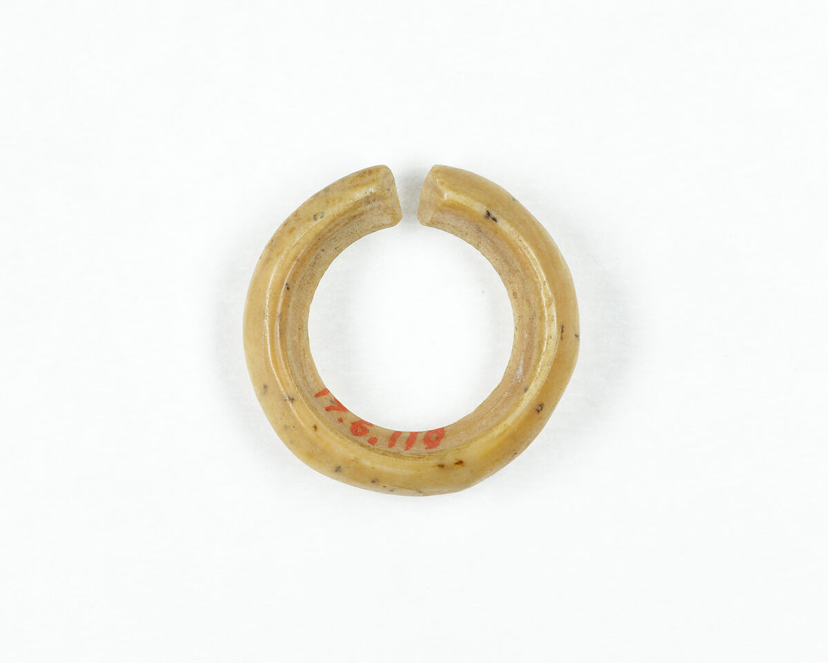 Penannular Earring, Bone