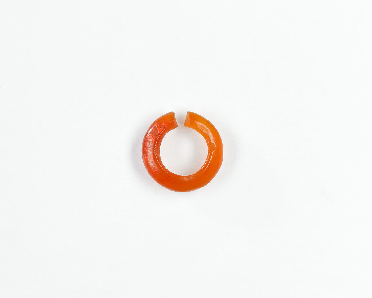 Penannular Earring, Carnelian