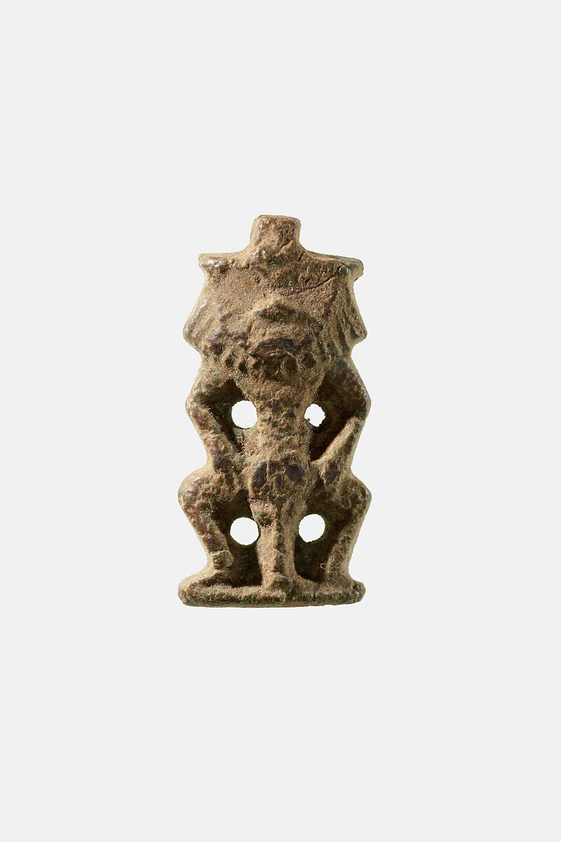 Bes Amulet, Faience 