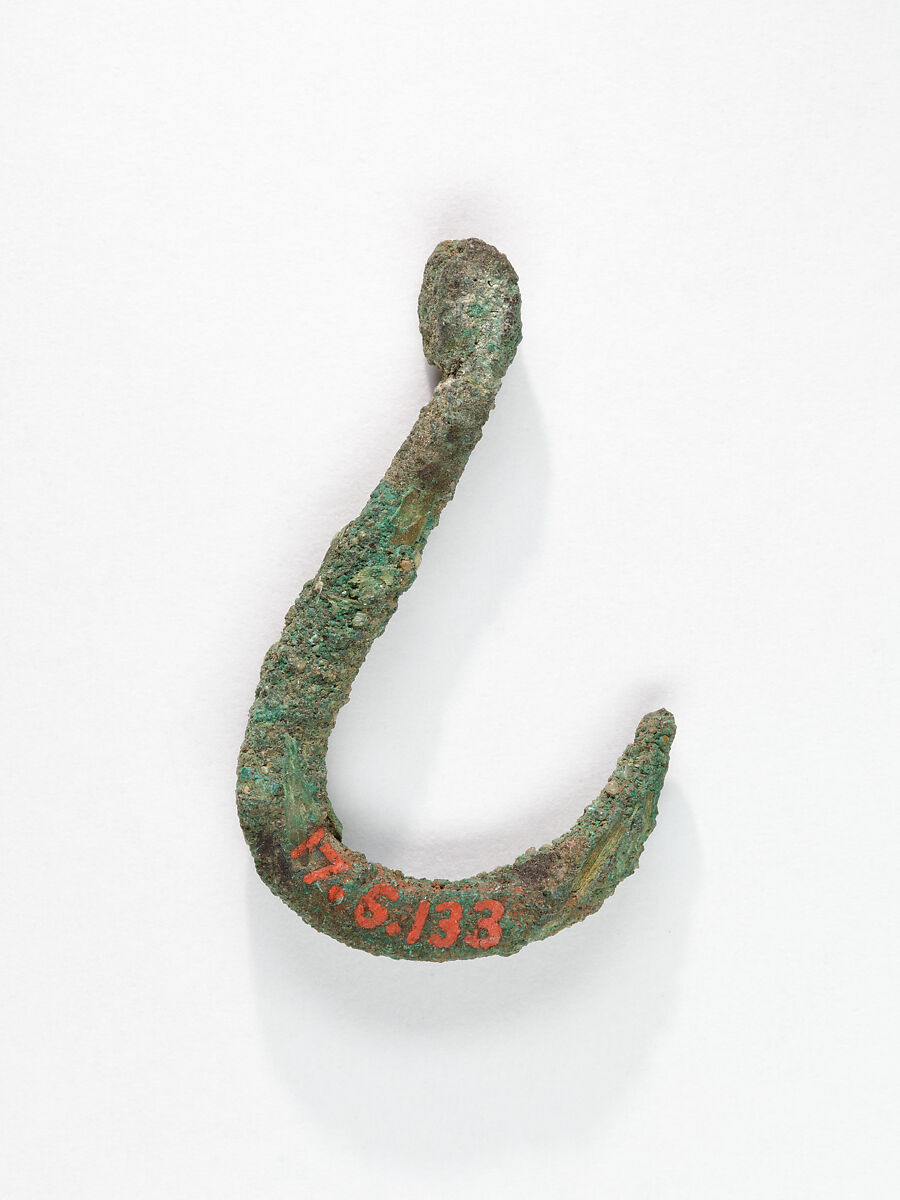 Fish hook, Bronze or copper Alloy