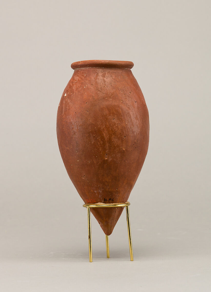 Red polished ware jar, Pottery 