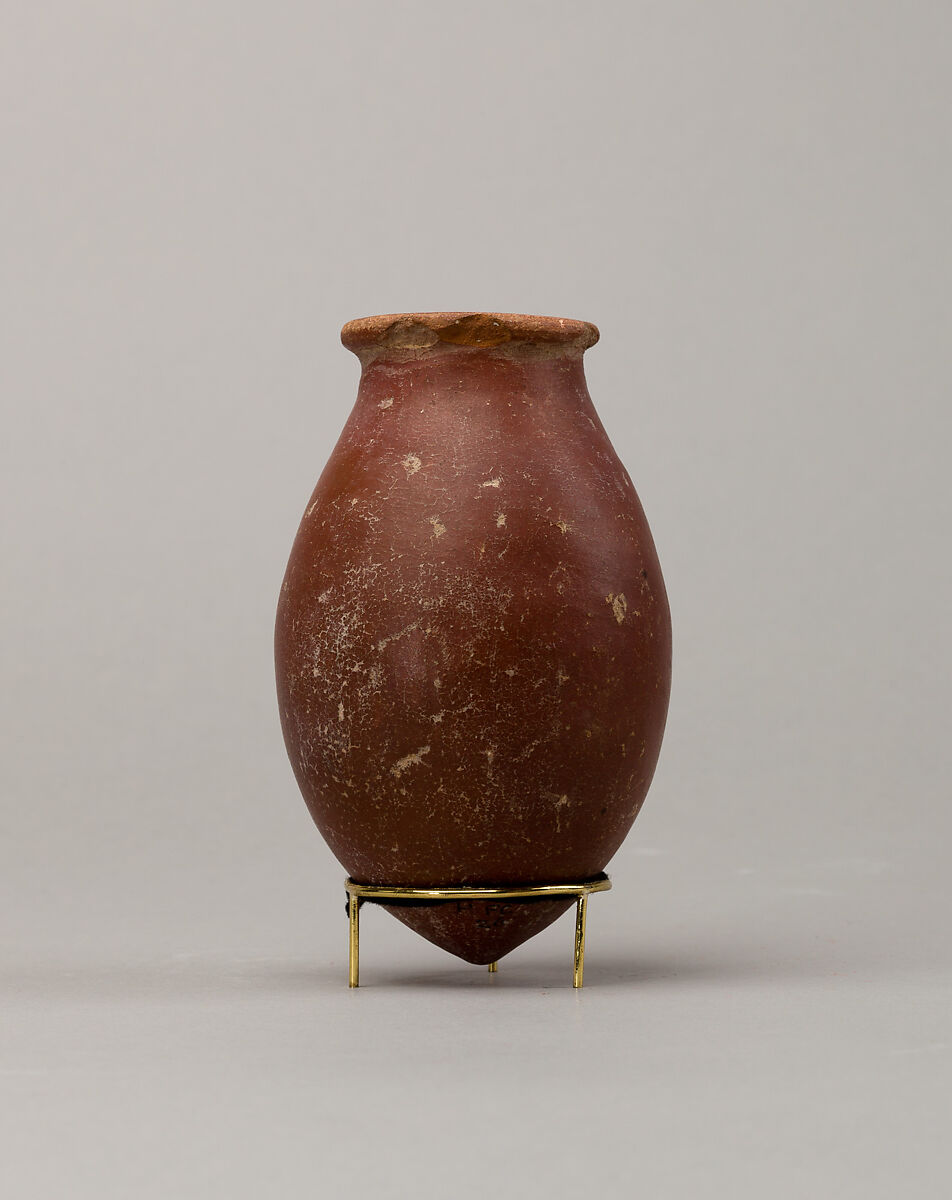 Red polished ware jar, Pottery