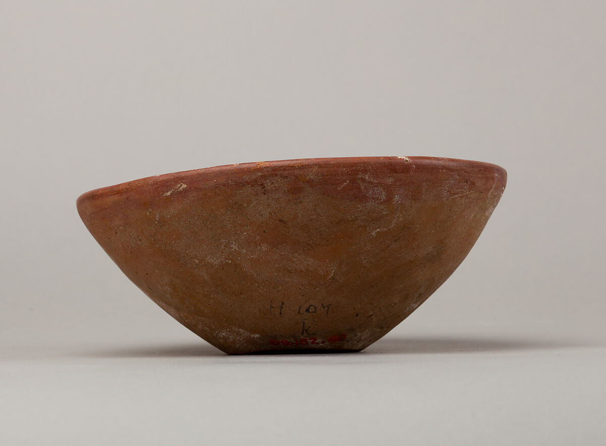 Red polished ware bowl, Pottery 