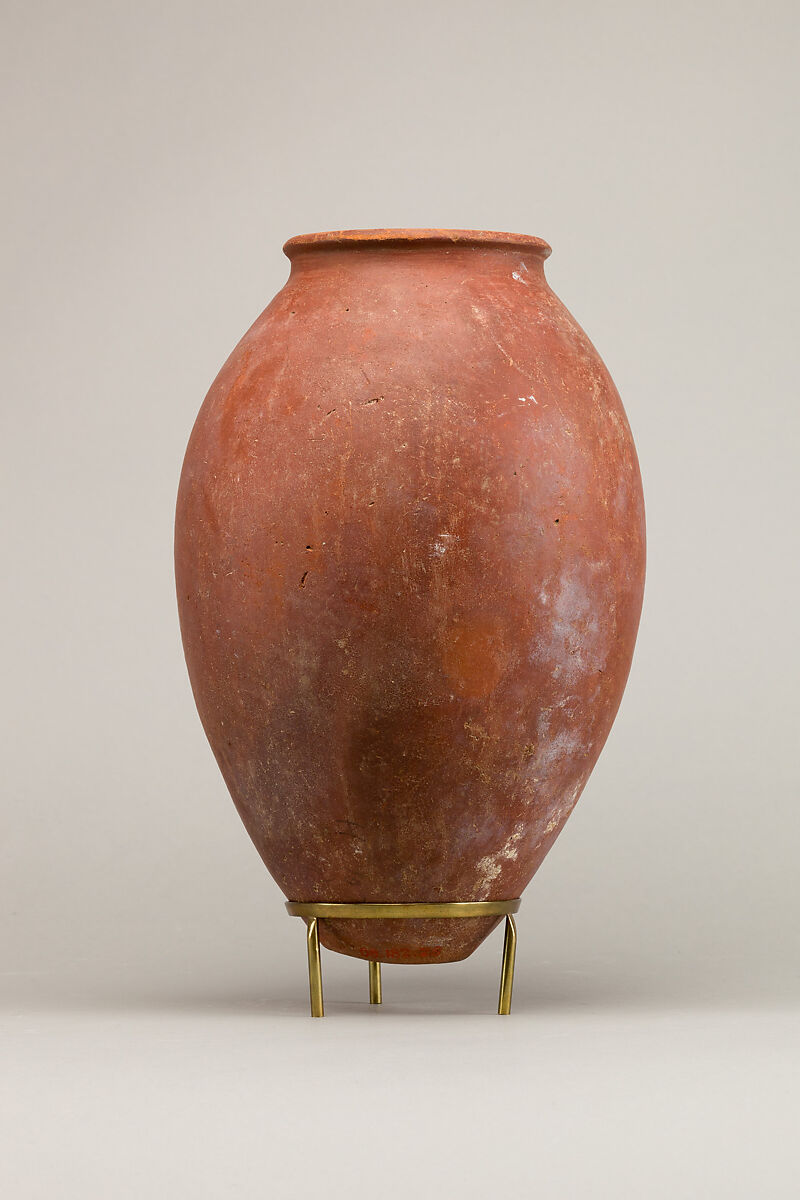 Red polished ware jar, Pottery 