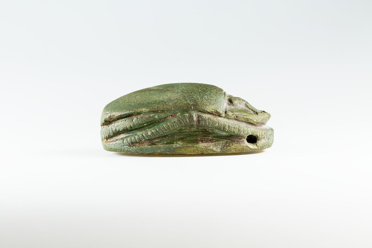 Heart Scarab, Faience