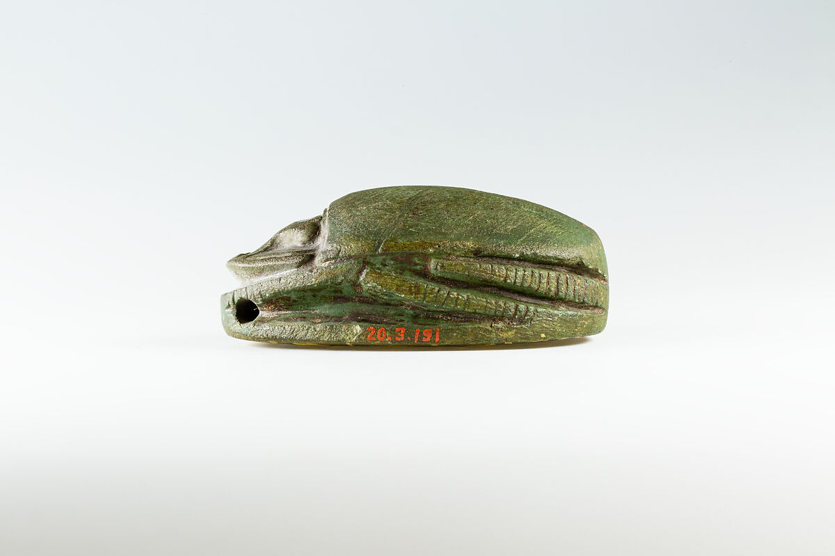 Heart Scarab, Faience