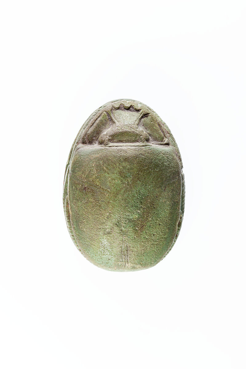 Heart Scarab, Faience