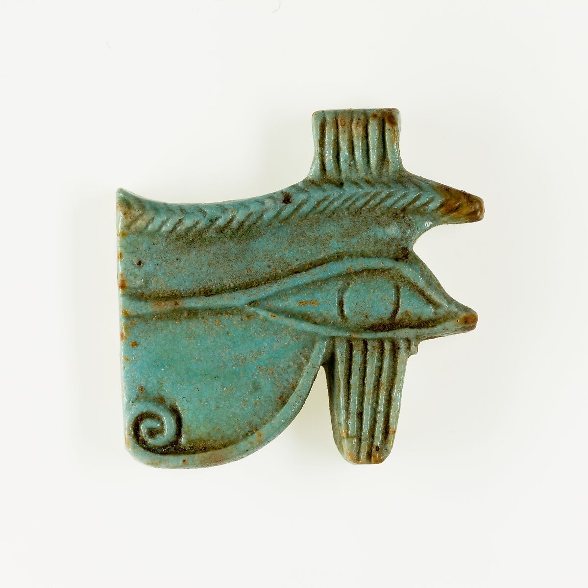 Wedjat eye amulet, Faience 