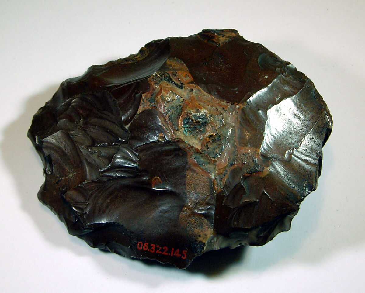 Biface, commonly referred to as a hand ax, Flint