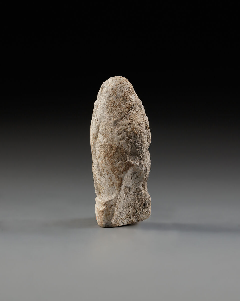 Monkey couple, the first playing a harp?, Limestone