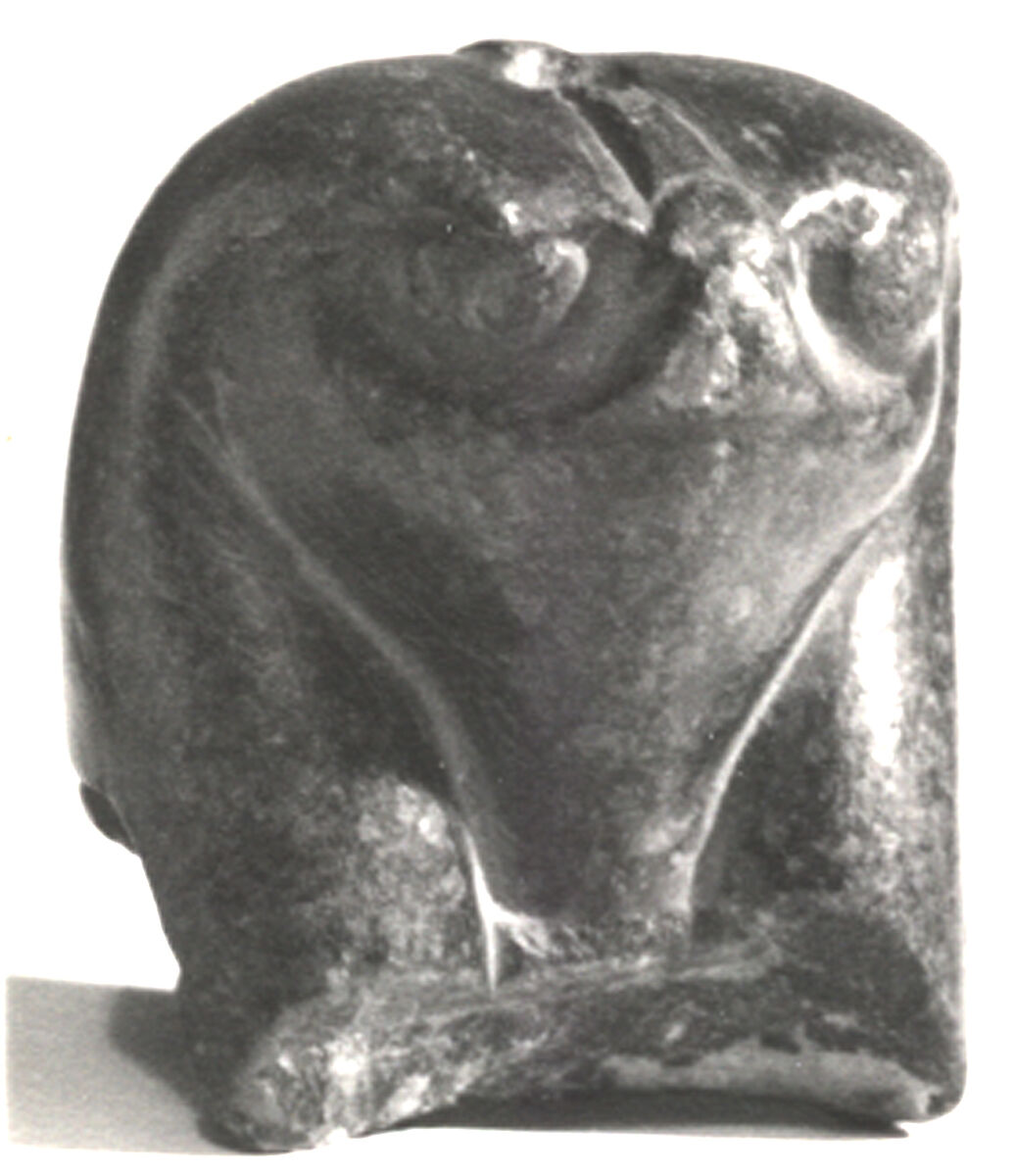 Head of falcon, Steatite 