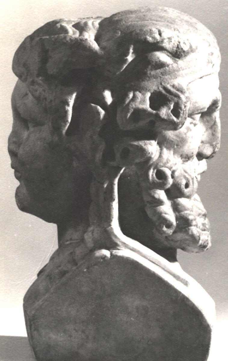 Double-Headed herm Bust, Carrara Marble 