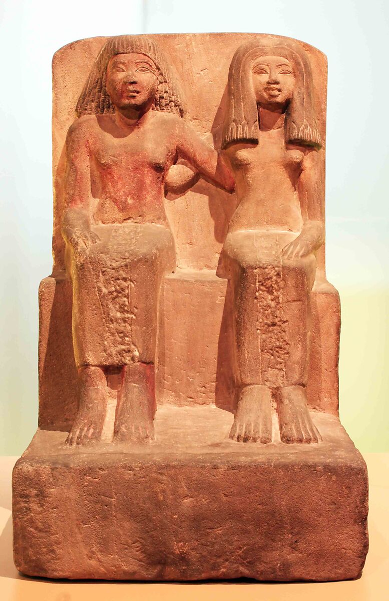 Pair Statue of Nebwaw and His Wife, Tenethet | New Kingdom | The ...