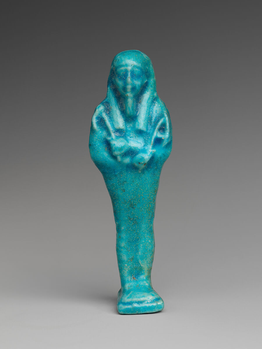 Shabti of Petosiris, son of Djedhor, Faience 