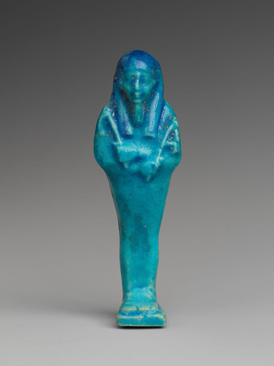 Shabti of Petosiris, son of Djedhor, Faience 