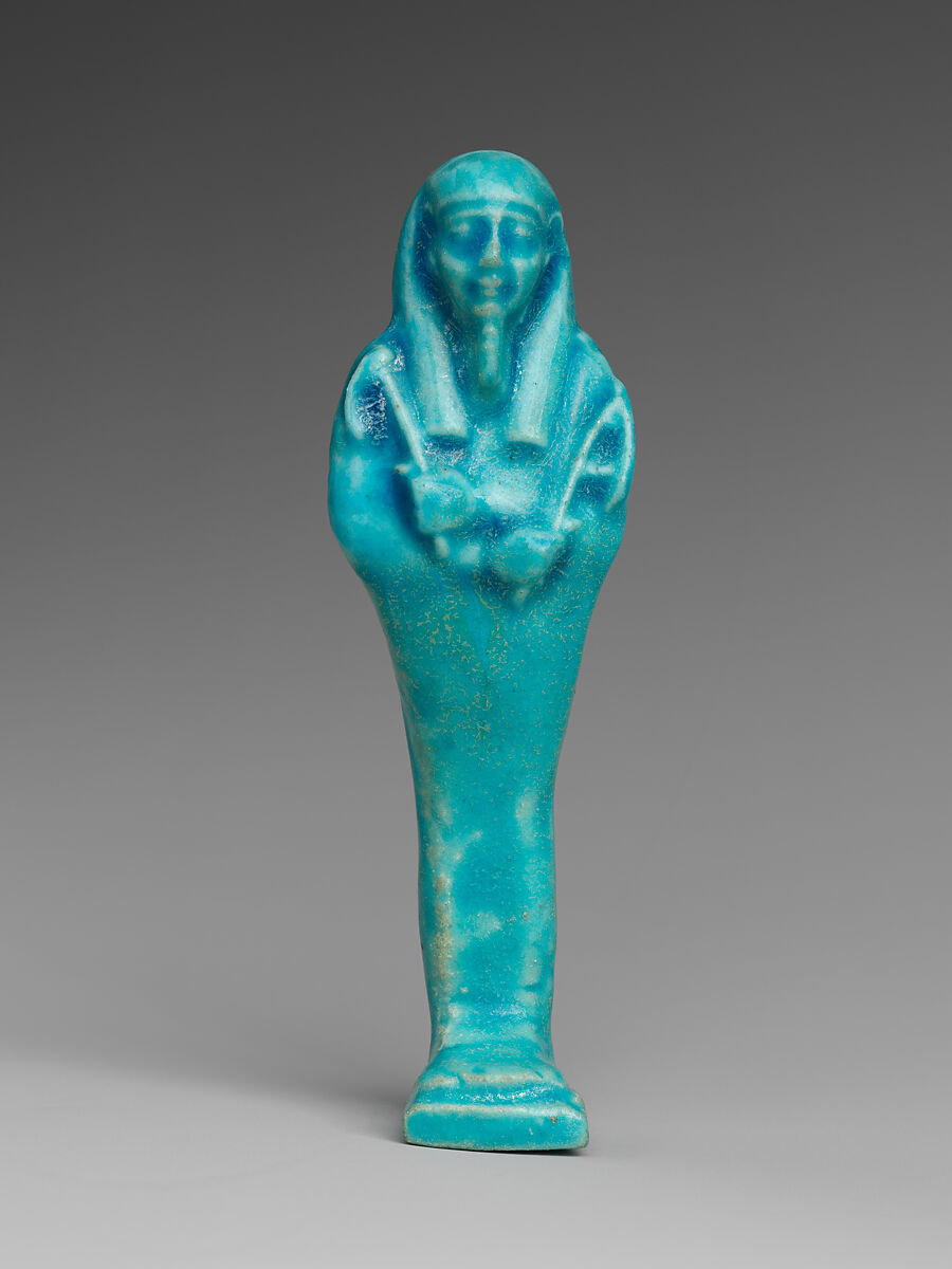 Shabti of Petosiris, son of Djedhor, Faience 