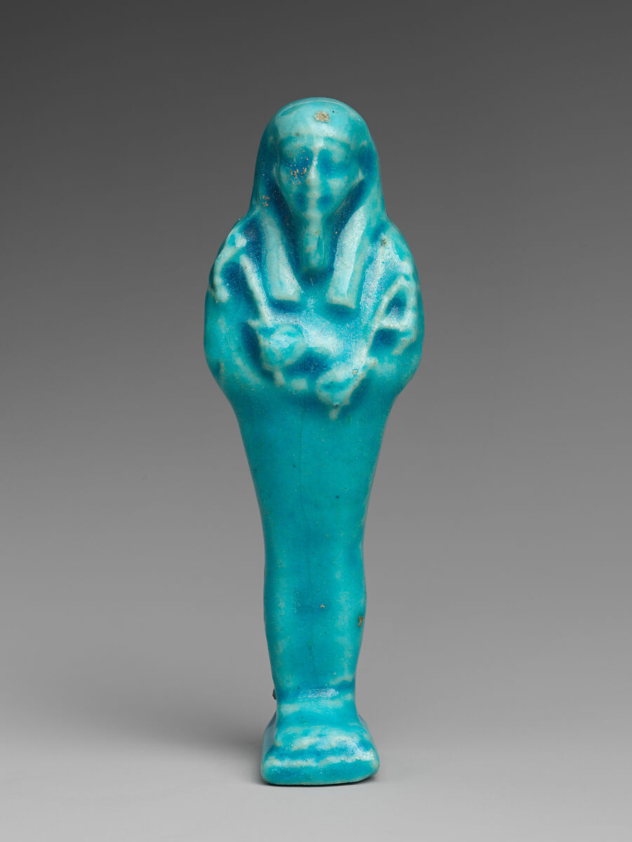 Shabti of Petosiris, son of Djedhor, Faience 