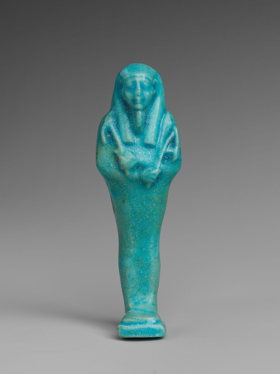 Shabti of Petosiris, son of Djedhor, Faience 