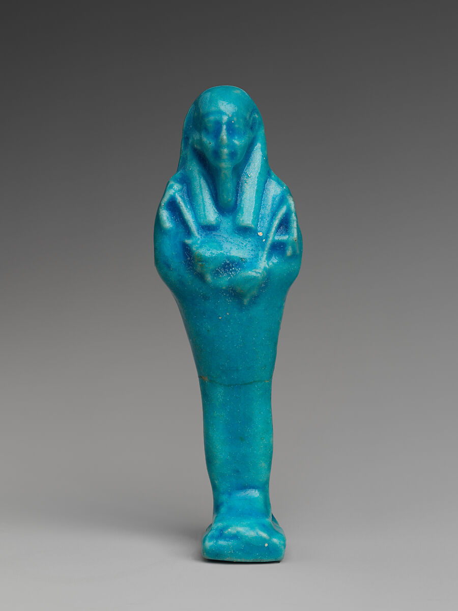 Shabti of Petosiris, son of Djedhor, Faience 